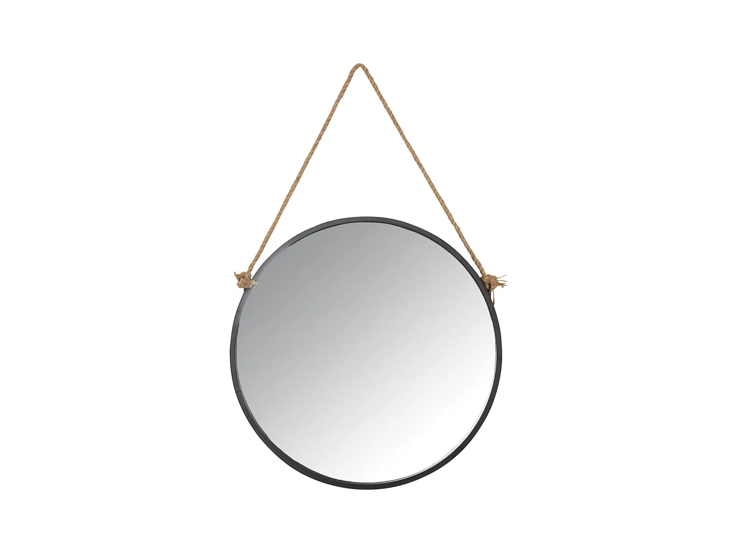 Miroir avec corde Matelot Rond
