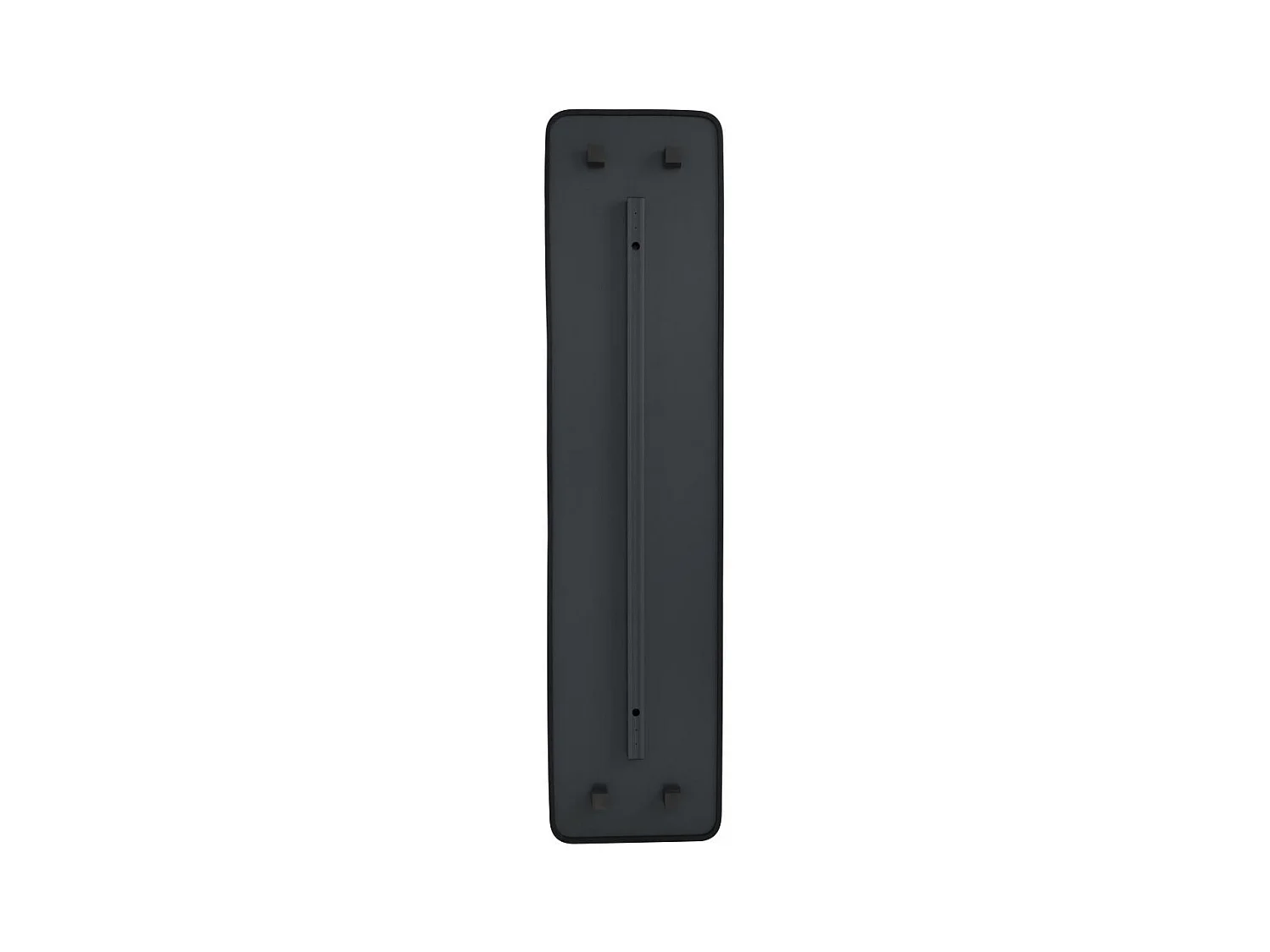 Miroir rectangulaire contour en caoutchouc mat