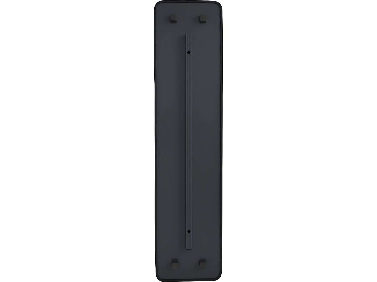 Miroir rectangulaire contour en caoutchouc mat