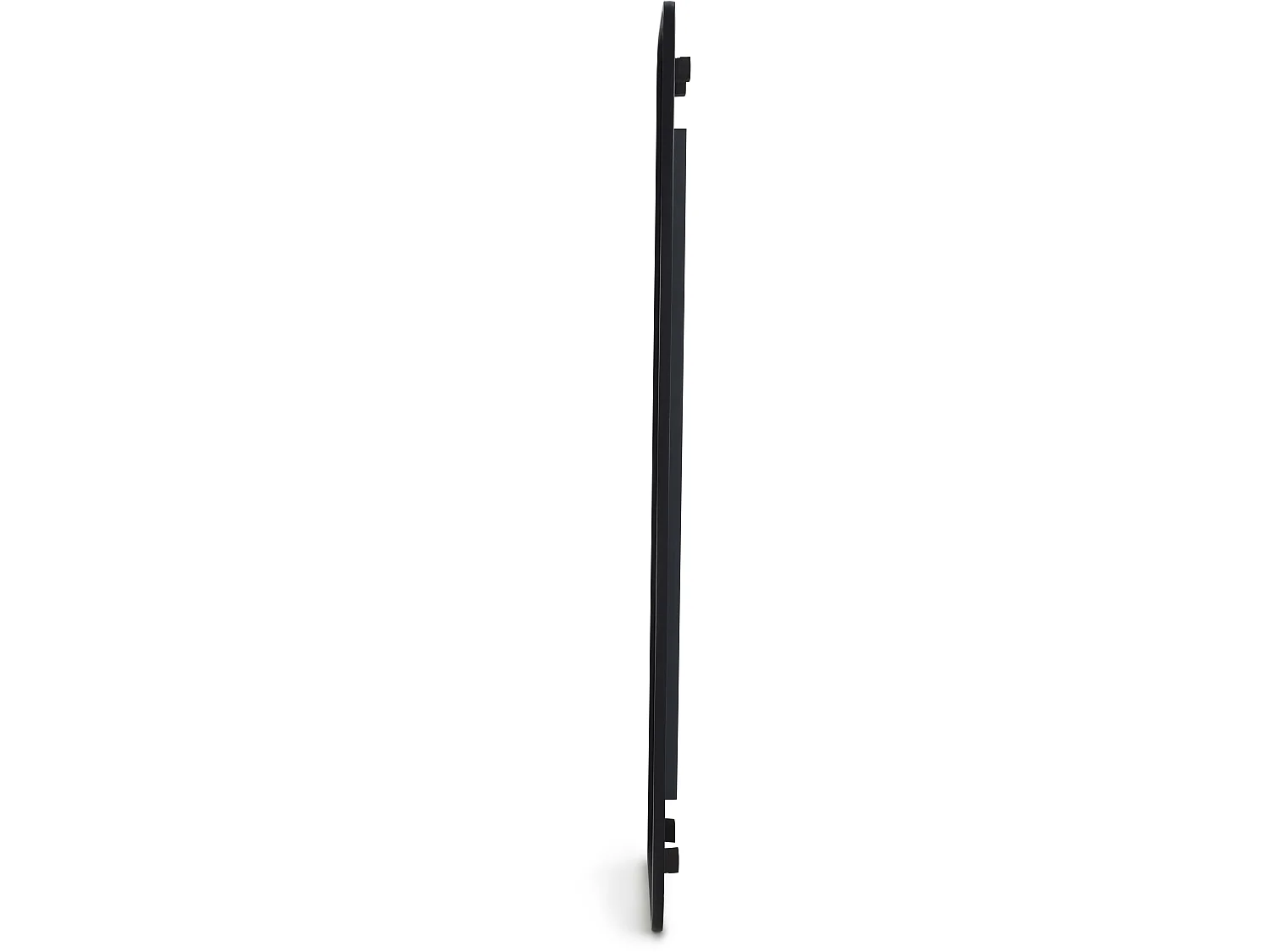 Miroir rectangulaire contour en caoutchouc mat