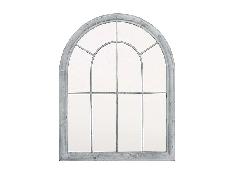 Grand miroir fenêtre en métal Atelier