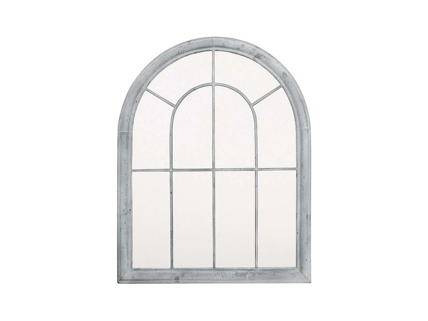 Grand miroir fenêtre en métal Atelier