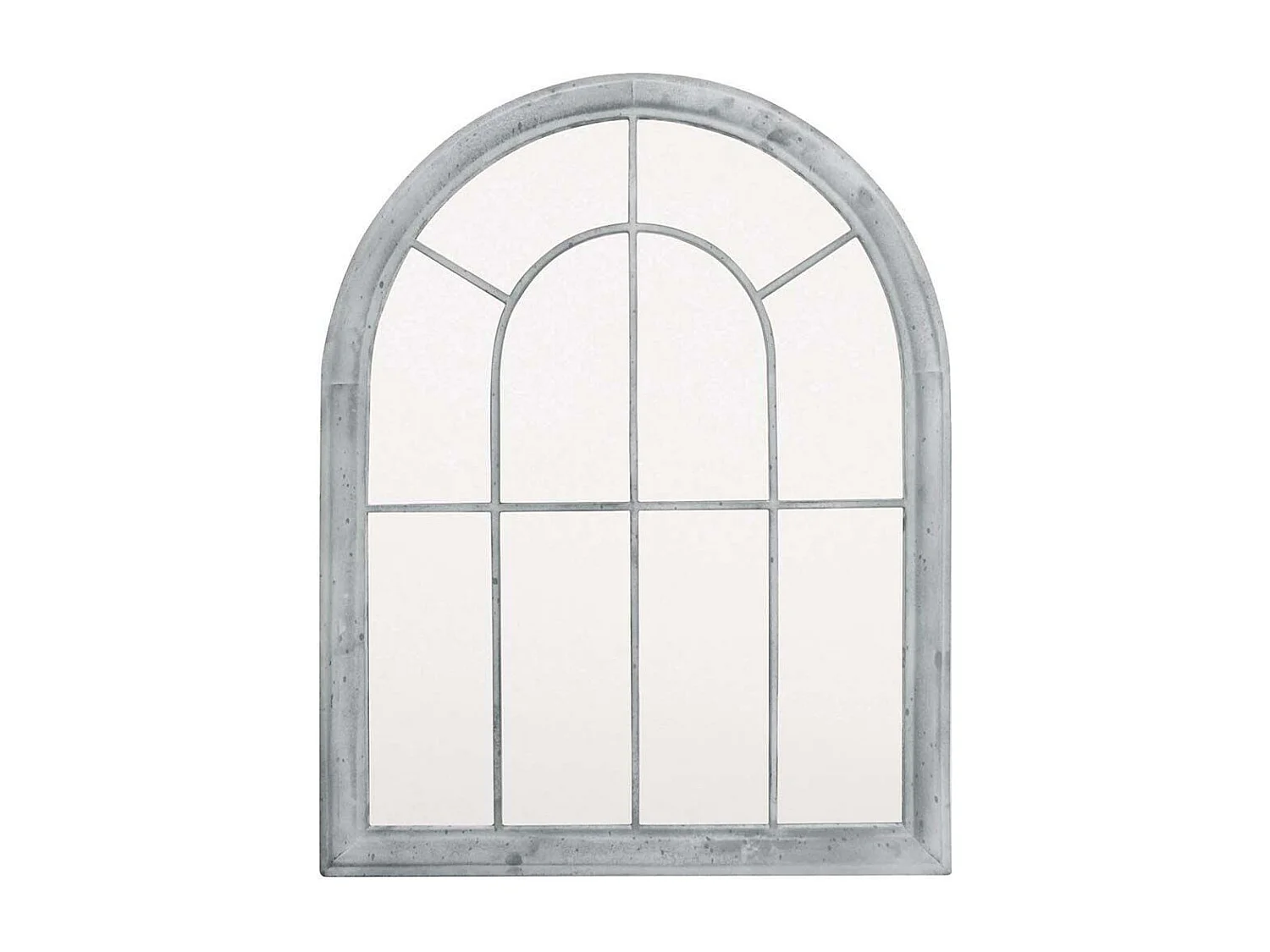 Grand miroir fenêtre en métal Atelier