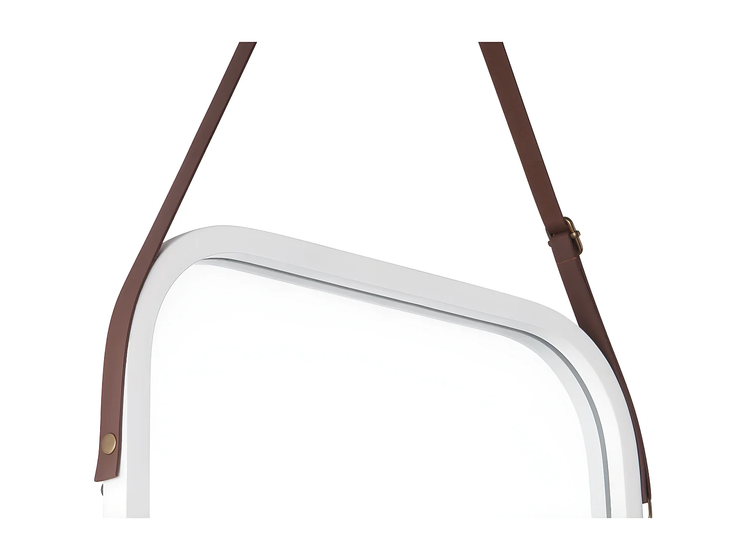 Miroir carré en bambou à suspendre Idyllic