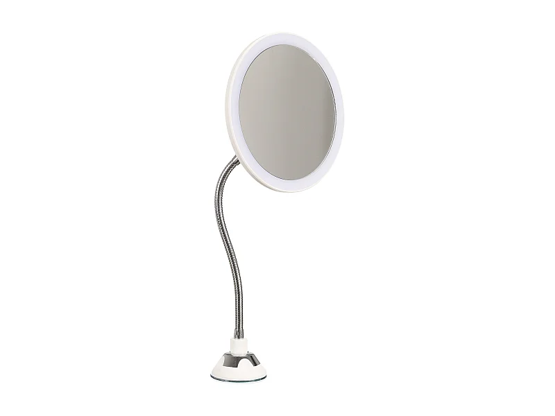 Miroir Grossissant Flexible "Lumineux" 30cm Blanc