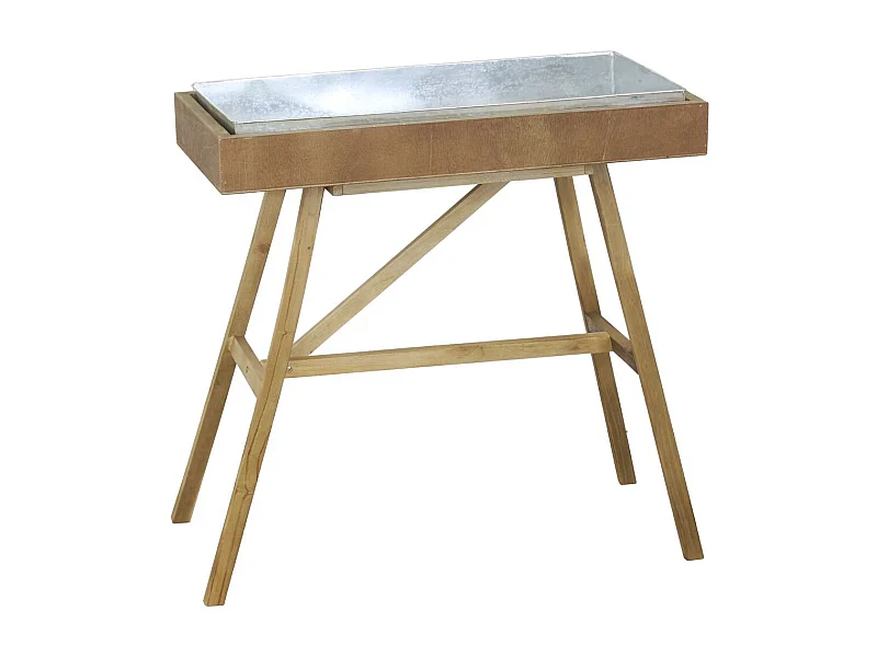 Table à rempoter en bois et métal