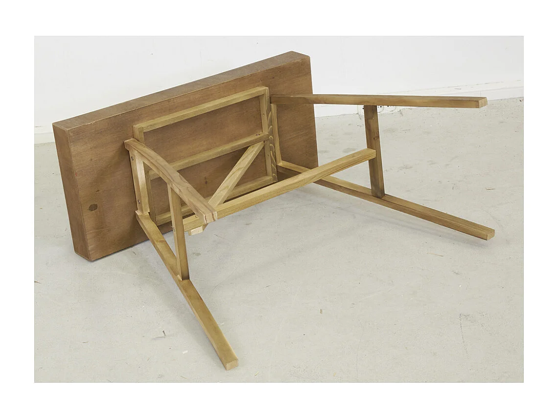 Table à rempoter en bois et métal