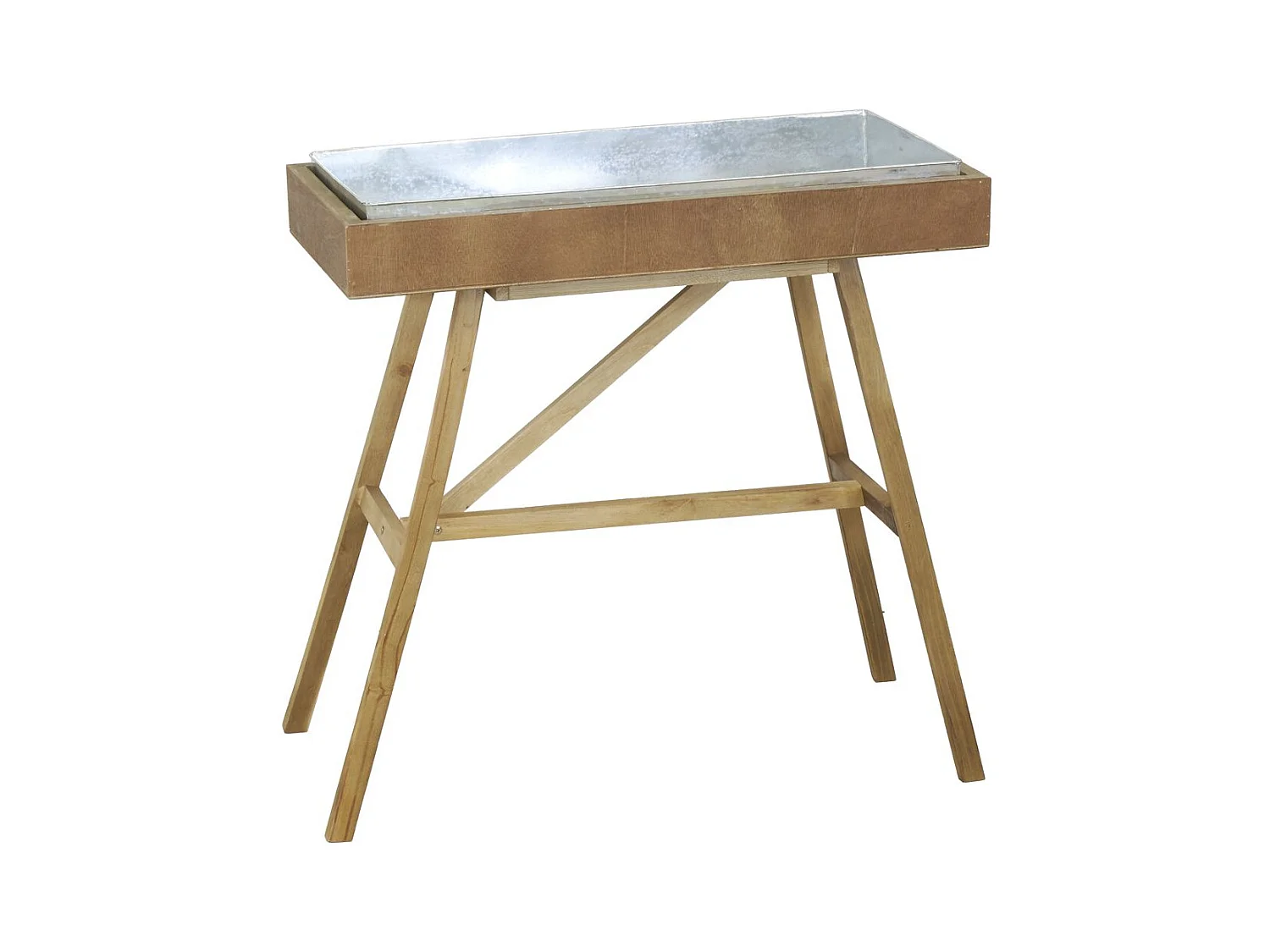 Table à rempoter en bois et métal