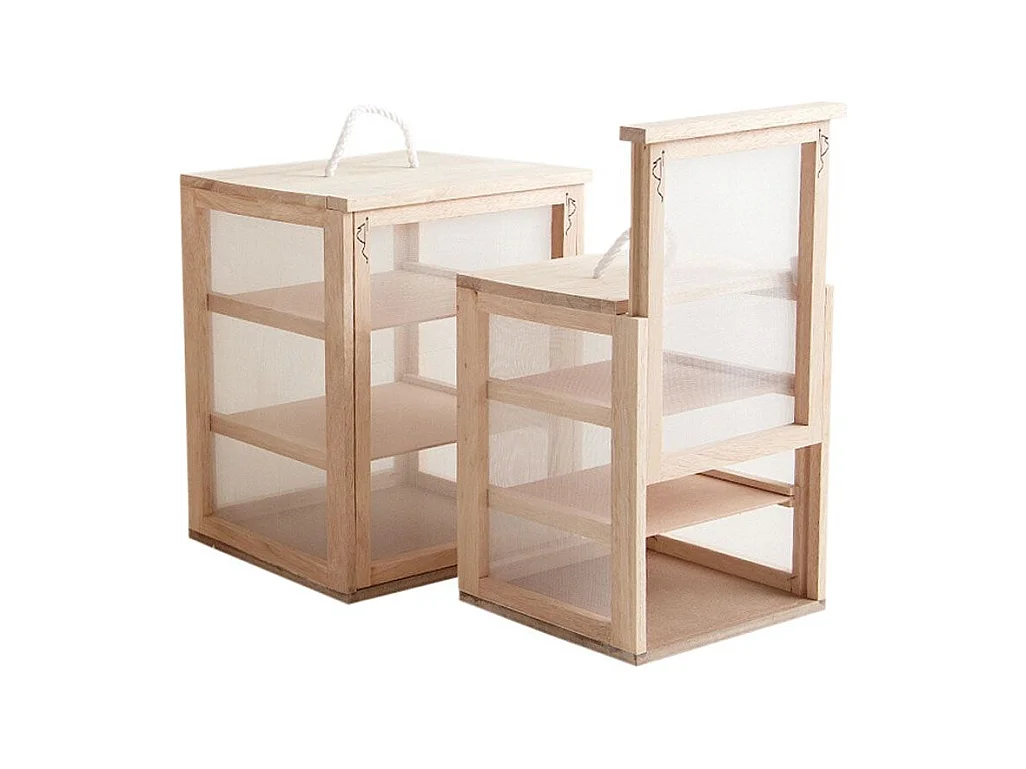 Garde-manger - Fromagers en bois (lot de 2)