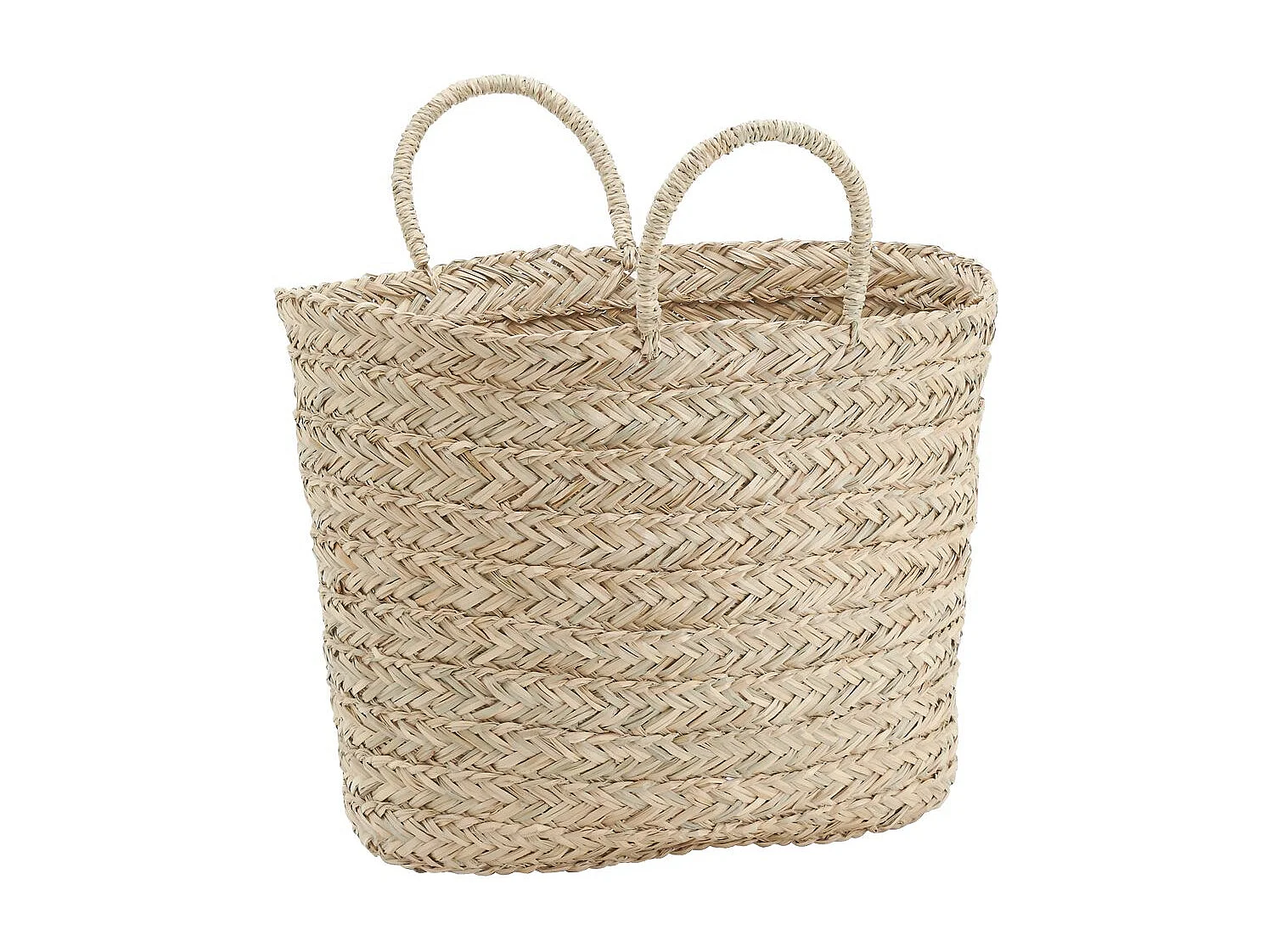 Cabas en jonc tressé