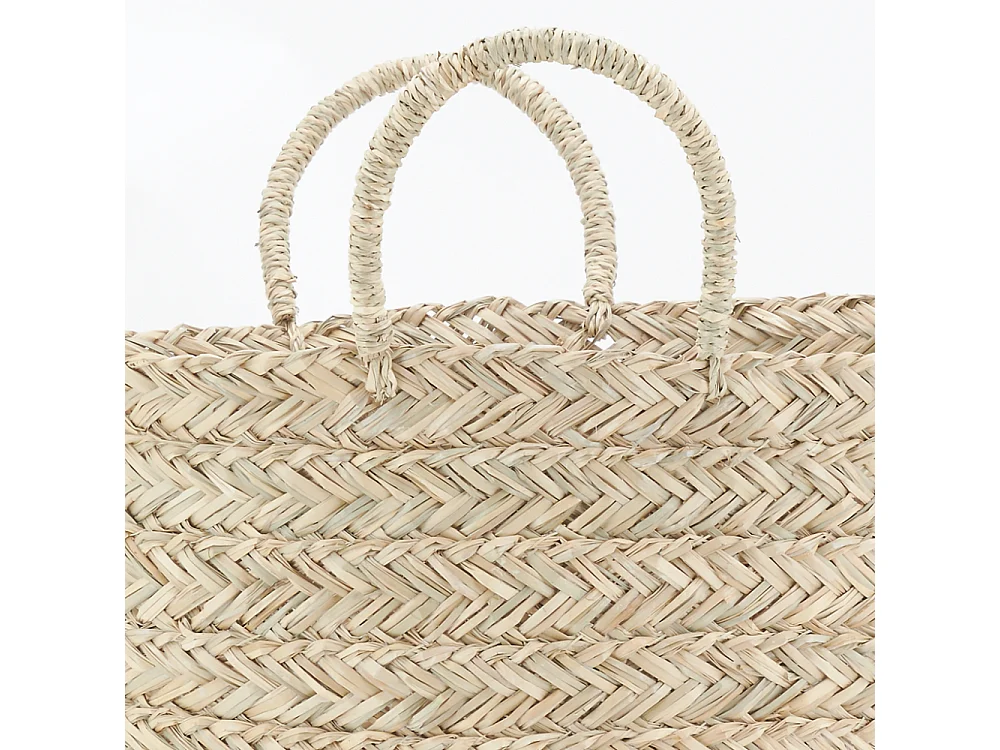 Cabas en jonc tressé