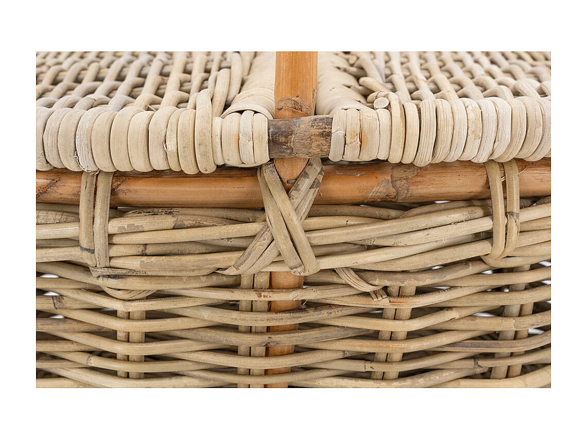 Panier pique-nique en poelet gris