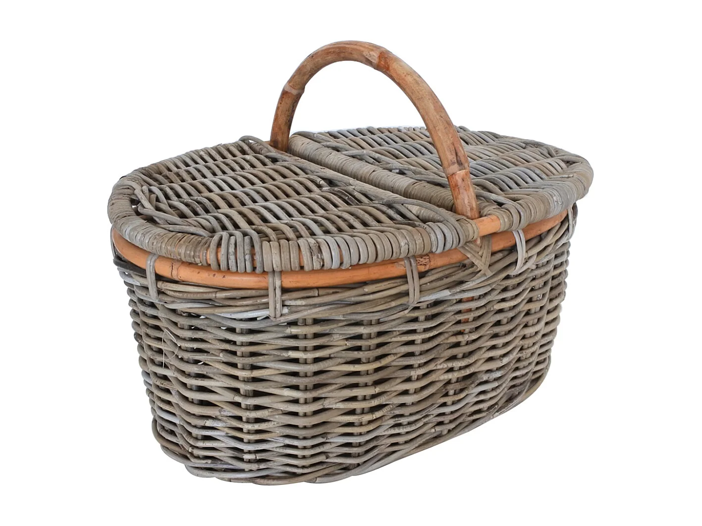 Panier pique-nique en poelet gris