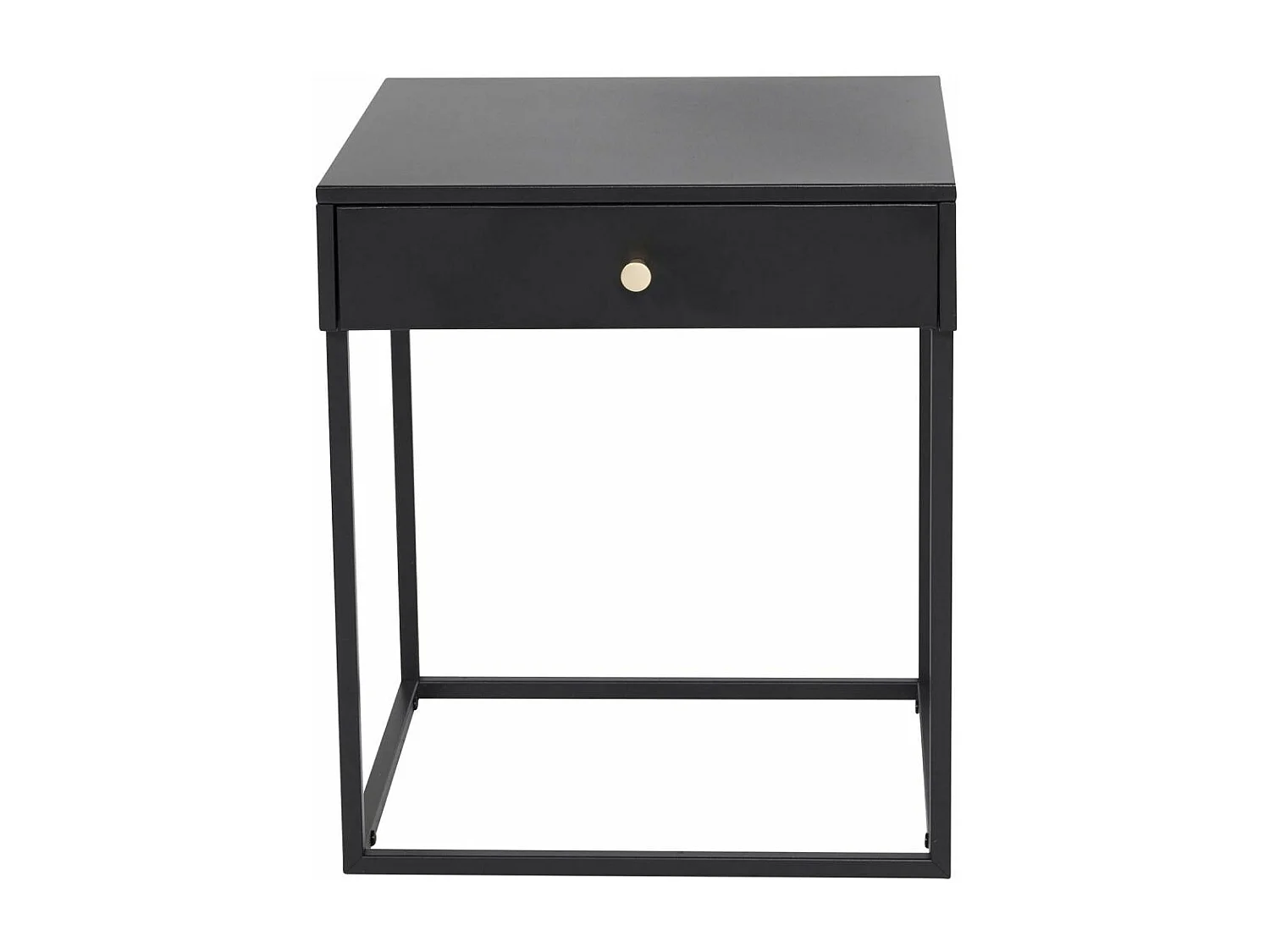 Table de Chevet Avec Tiroir "Bakal" 50cm Noir