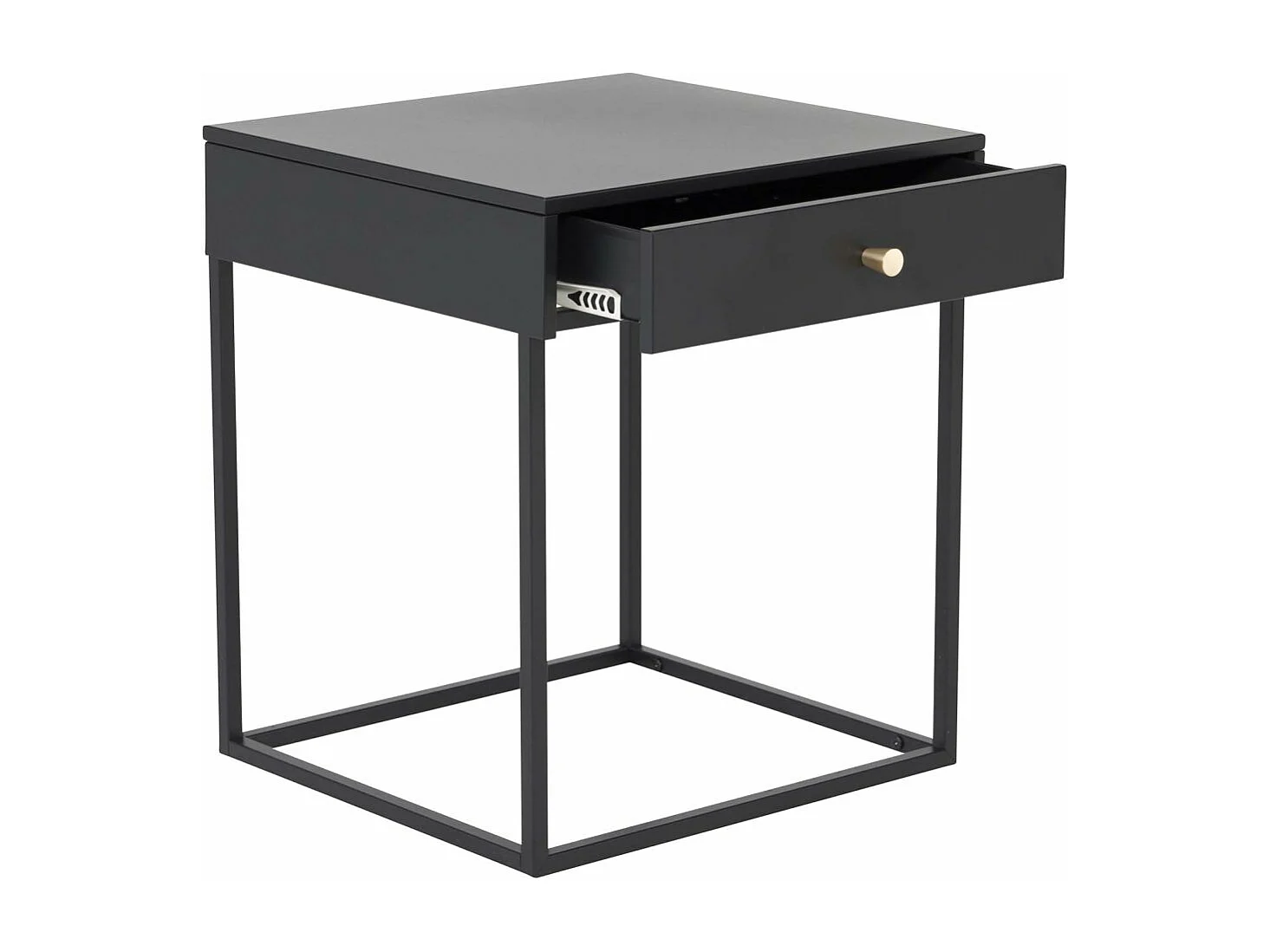 Table de Chevet Avec Tiroir "Bakal" 50cm Noir