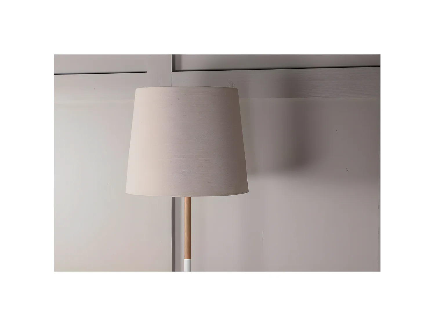 Lampadaire Avec Plateau "Hattman" 165cm Beige