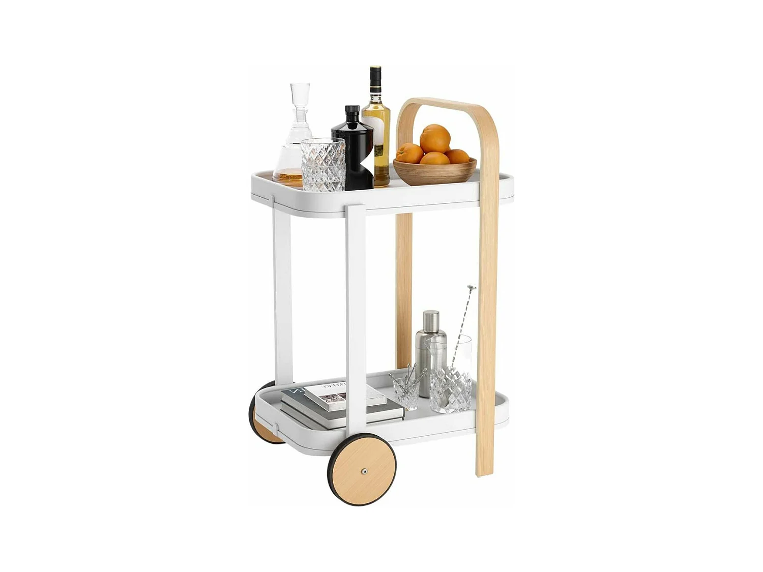 Desserte avec roulettes Bellwood Blanc  Umbra