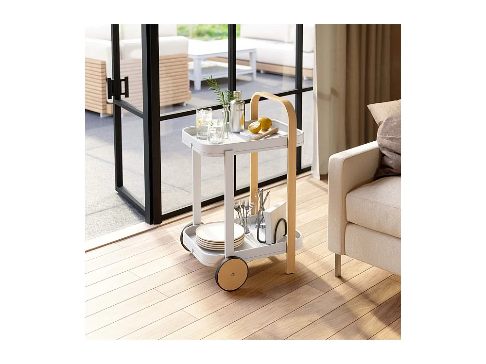 Desserte avec roulettes Bellwood Blanc  Umbra