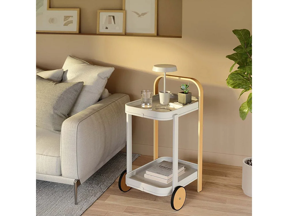 Desserte avec roulettes Bellwood Blanc  Umbra