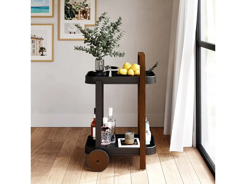 Desserte en acier 2 plateaux  Bellwood