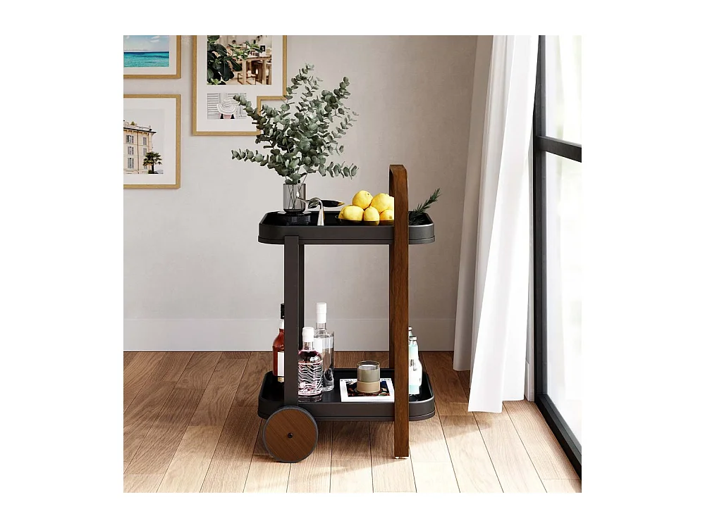 Desserte en acier 2 plateaux  Bellwood