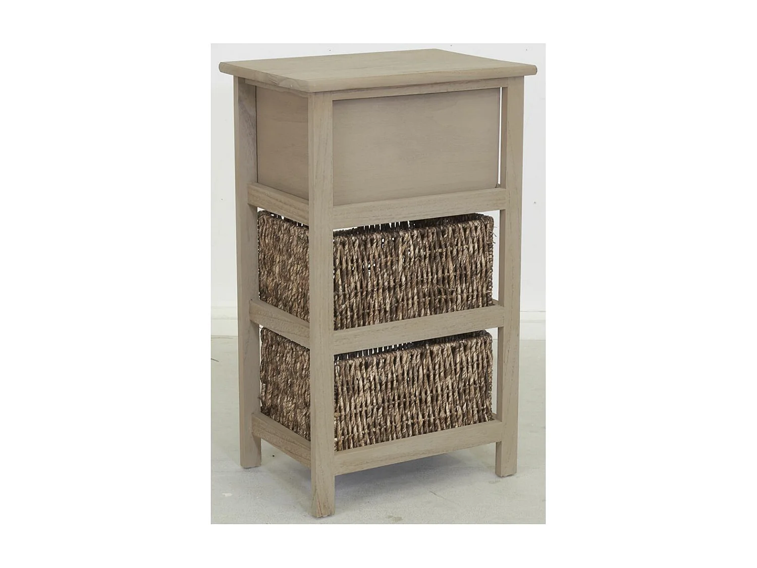 Commode en bois et maïs " Nature" 3 tiroirs