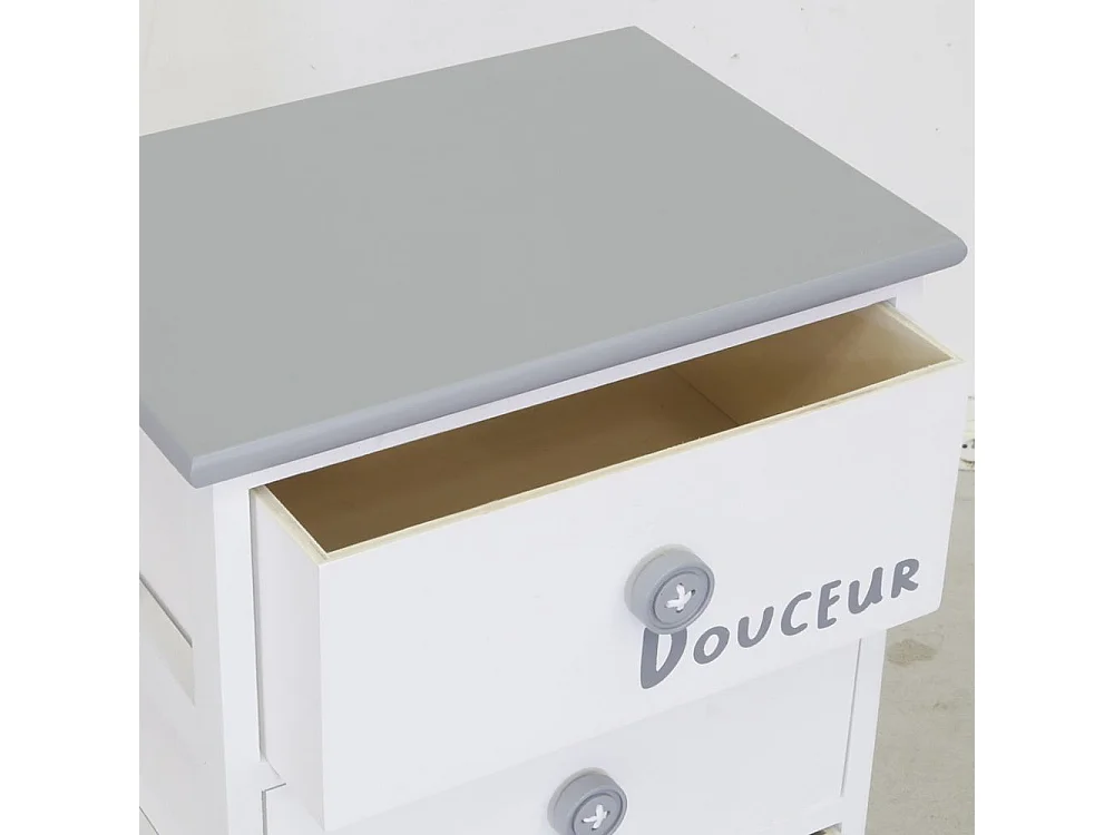 Commode/Chiffonnier bois ' Sérénité et Douceur ' 5 tiroirs