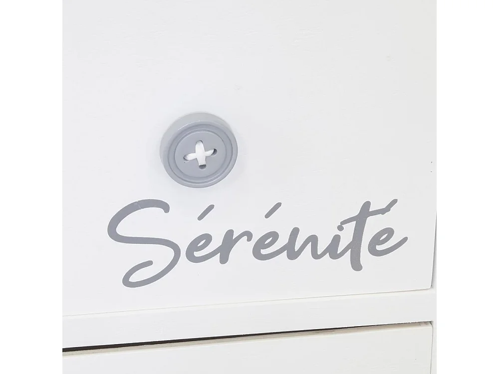 Commode/Chiffonnier bois ' Sérénité et Douceur ' 6 tiroirs