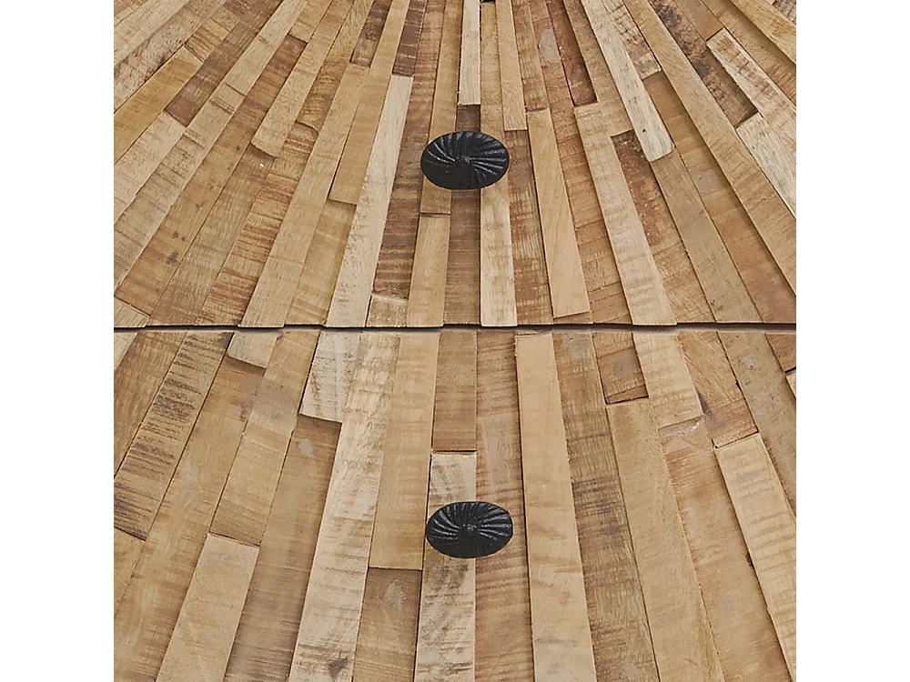 Commode en manguier sculpté SUNRISE 5 tiroirs