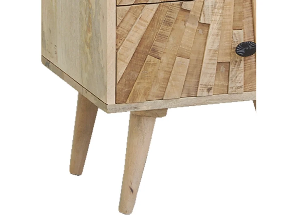 Commode en manguier sculpté SUNRISE 5 tiroirs