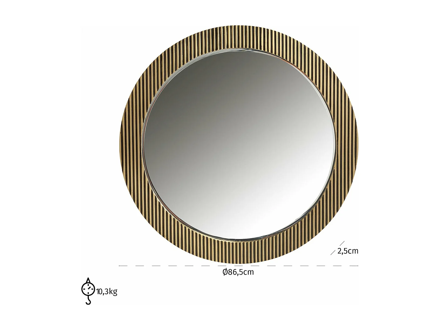 Miroir Ironville 86Ø