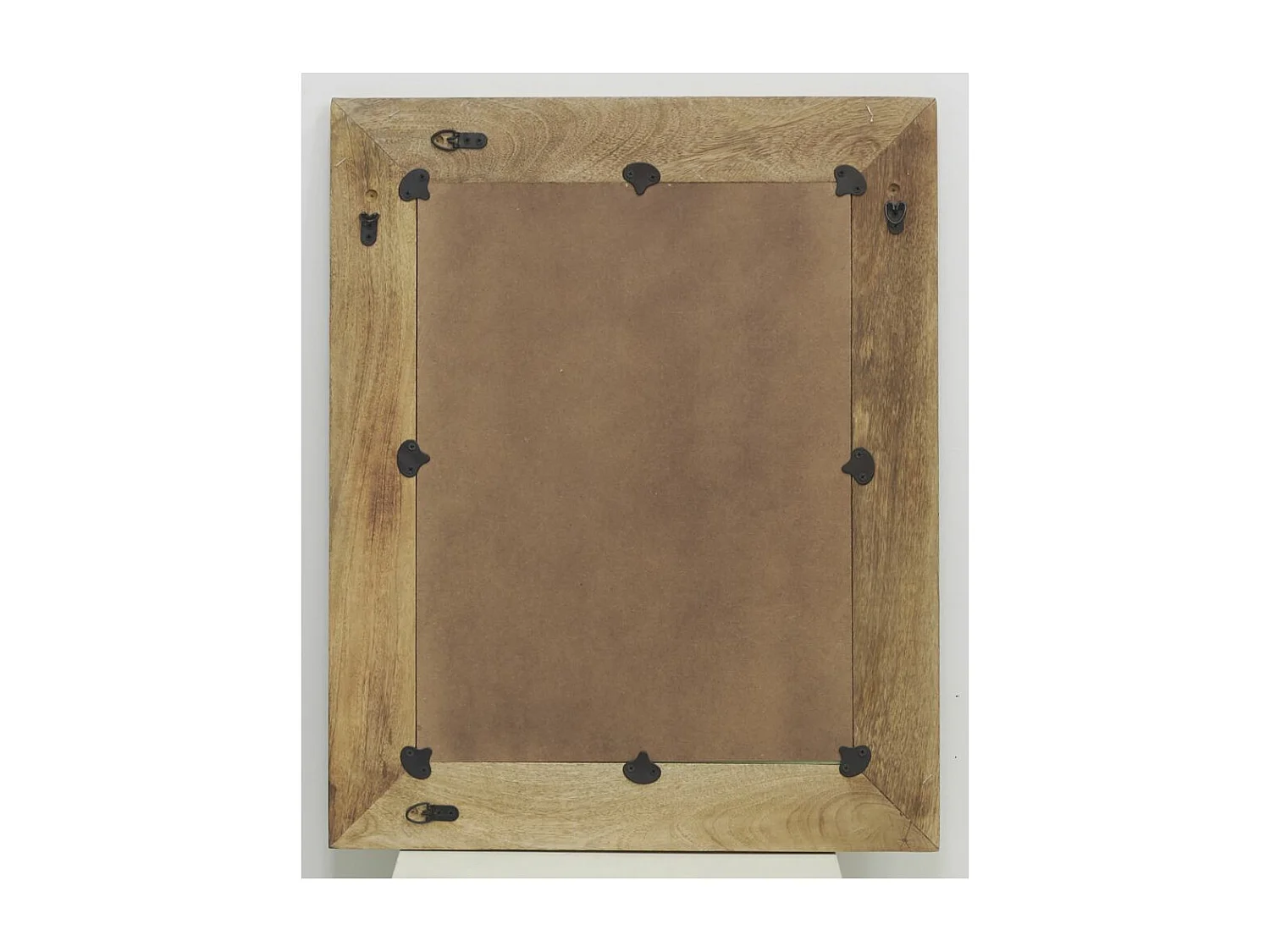 Miroir Aztèque en manguier sculpté et blanchi