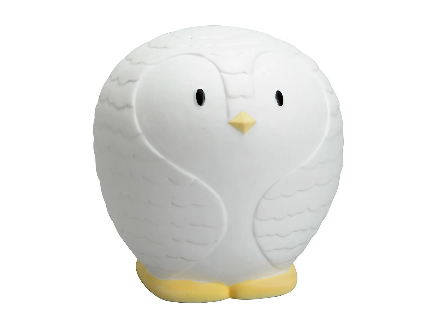 Lámpara de noche de porcelana blanca Pingüino 16 x 15,5 x 17 cm