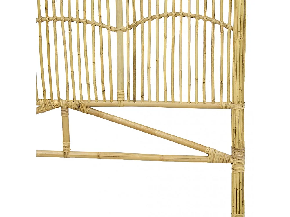 Tête de lit en rotin naturel Sommier 160 cm