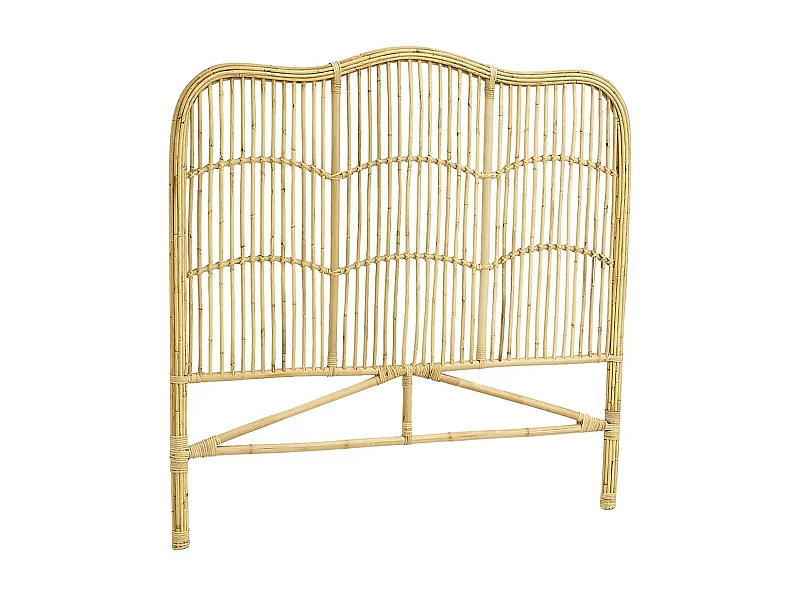 Tête de lit en rotin naturel Sommier 160 cm