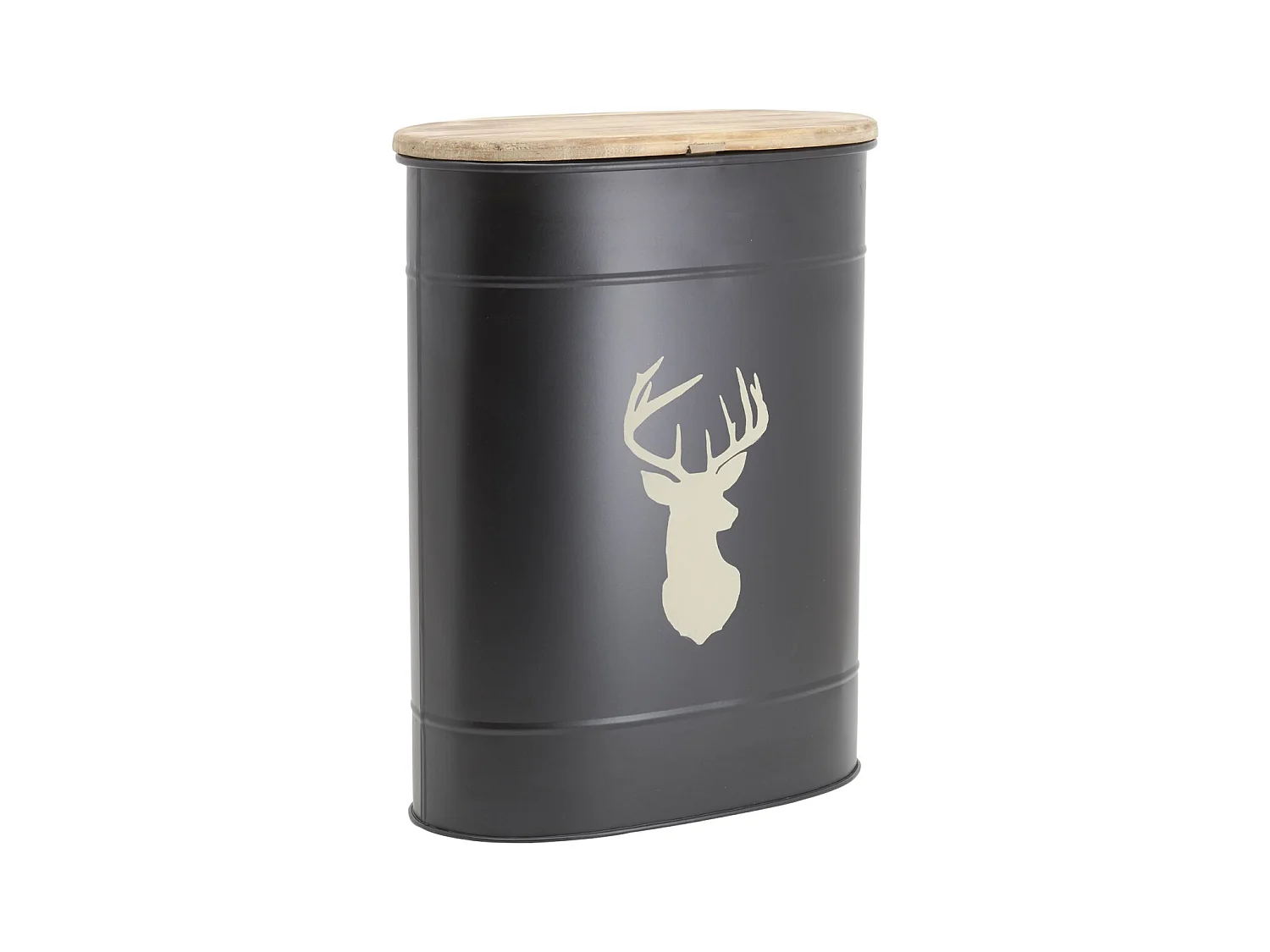 Tabouret et seau à pellets en métal
