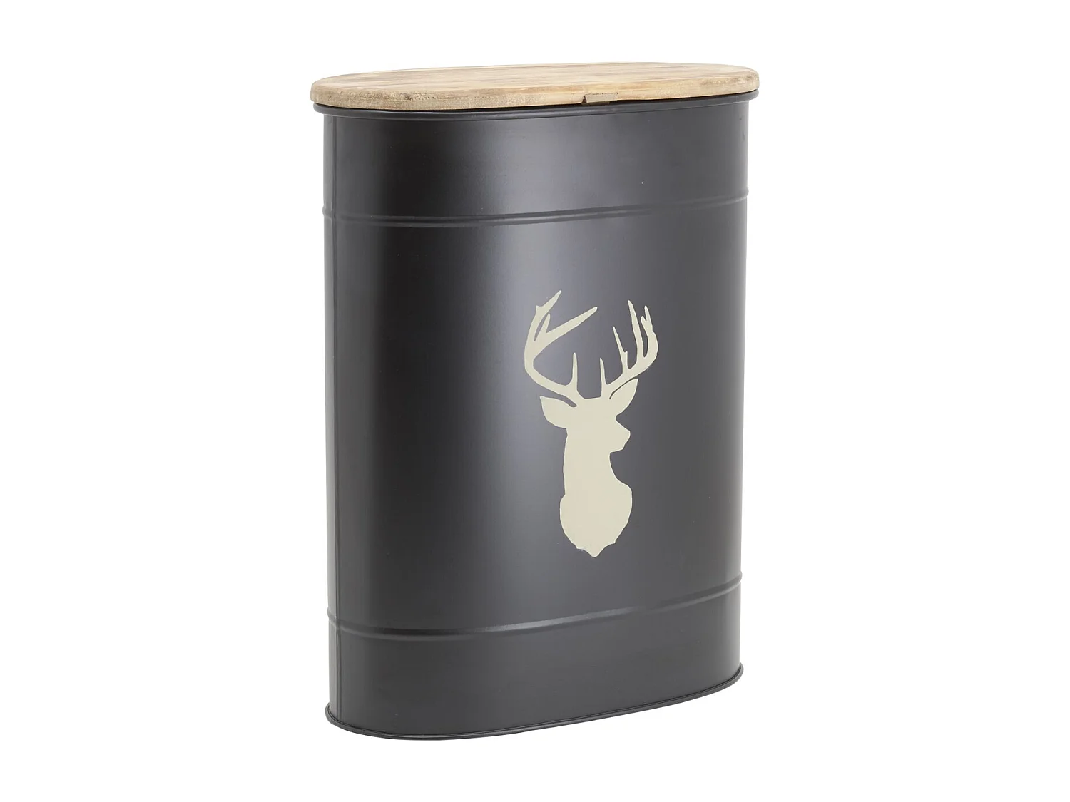 Tabouret et seau à pellets en métal