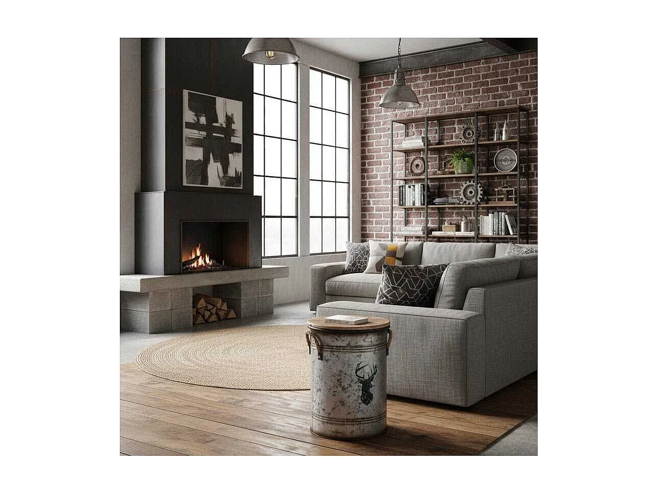 Tabouret et seau à pellets