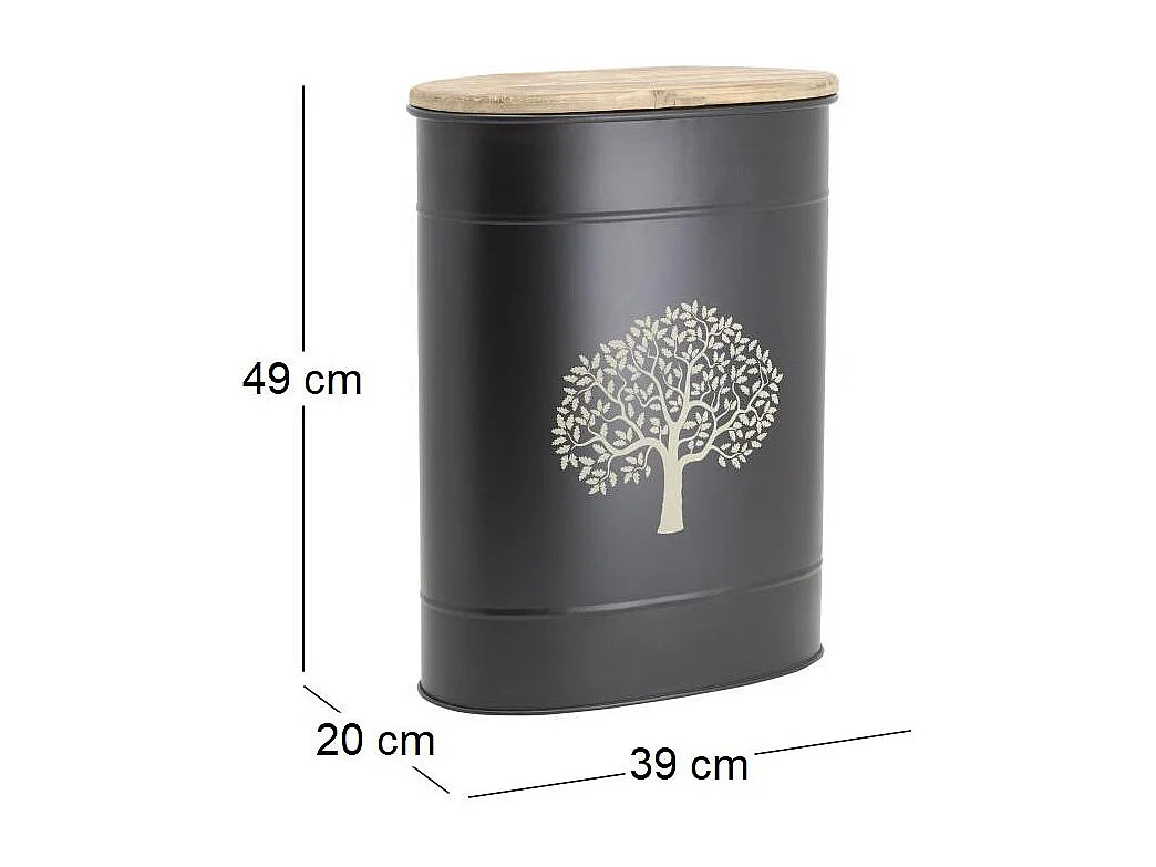 Tabouret et seau à pellets en métal