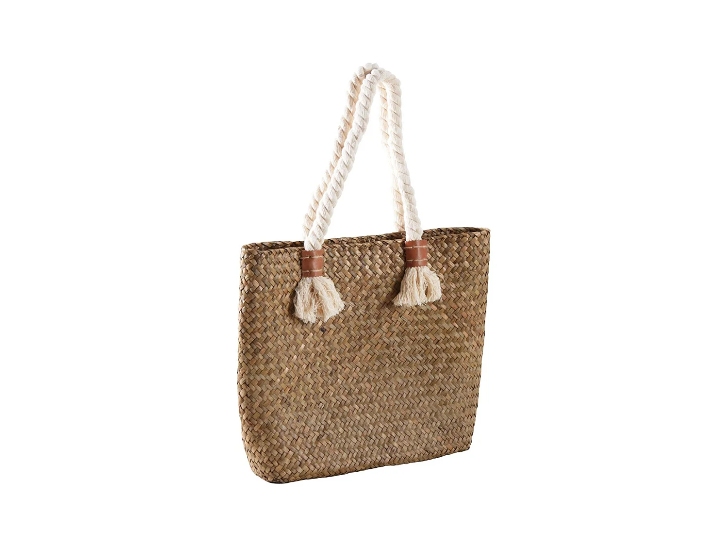 Sac à main  jonc naturel et corde