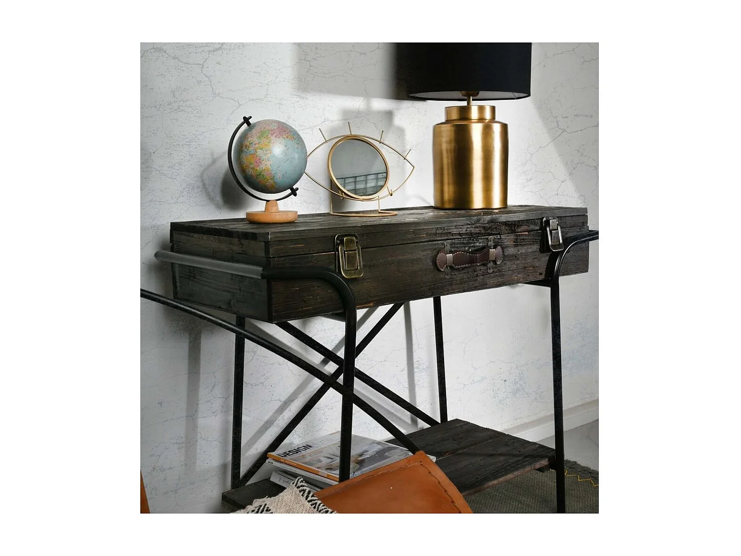 Console valise en bois Voyage