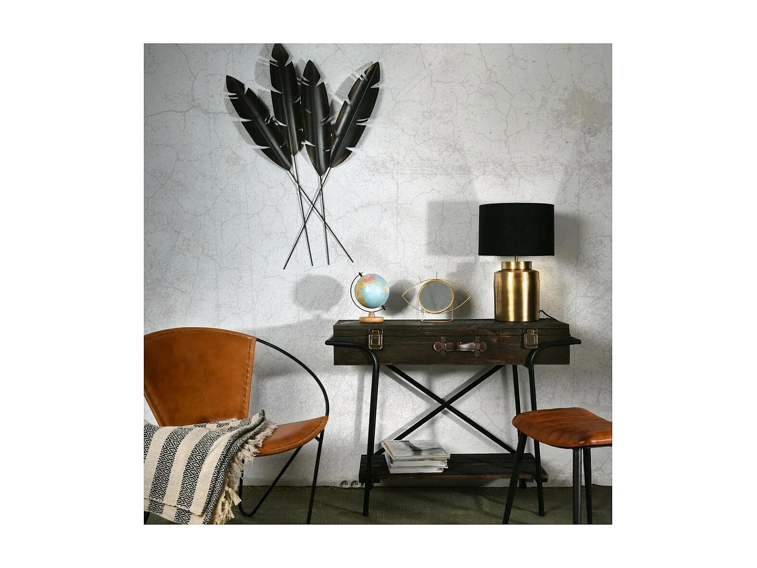 Console valise en bois Voyage