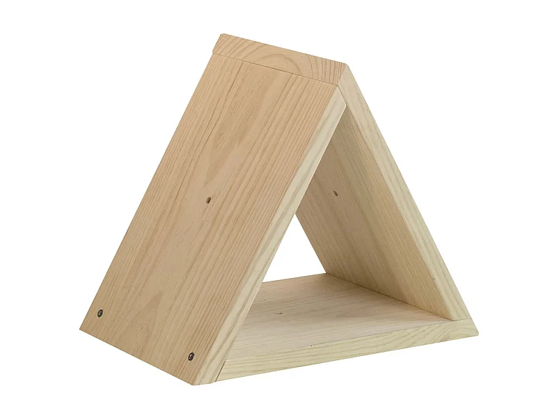 Casier à bouteilles triangulaire en pin Prisma
