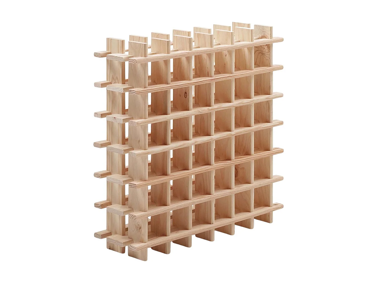 Flaschenregal aus massivem Rohkiefernholz