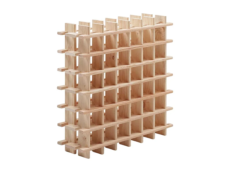 Flaschenregal aus massivem Rohkiefernholz