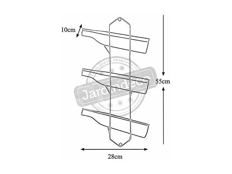 Porte-bouteilles mural