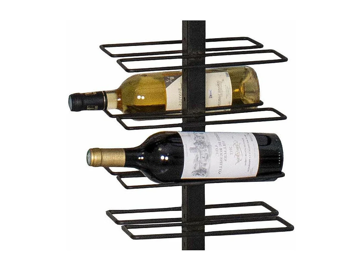 Range bouteilles barre hauteur réglable en fer