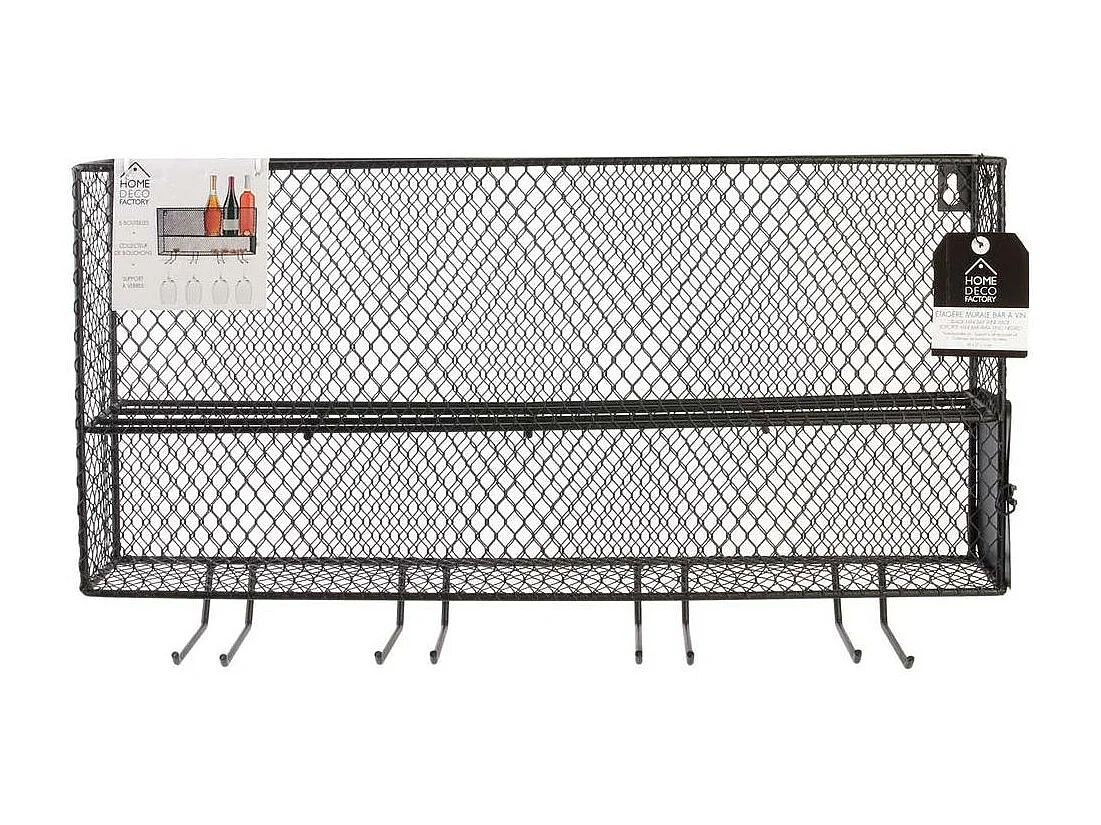 Rack Mini Bar A Vin Noir