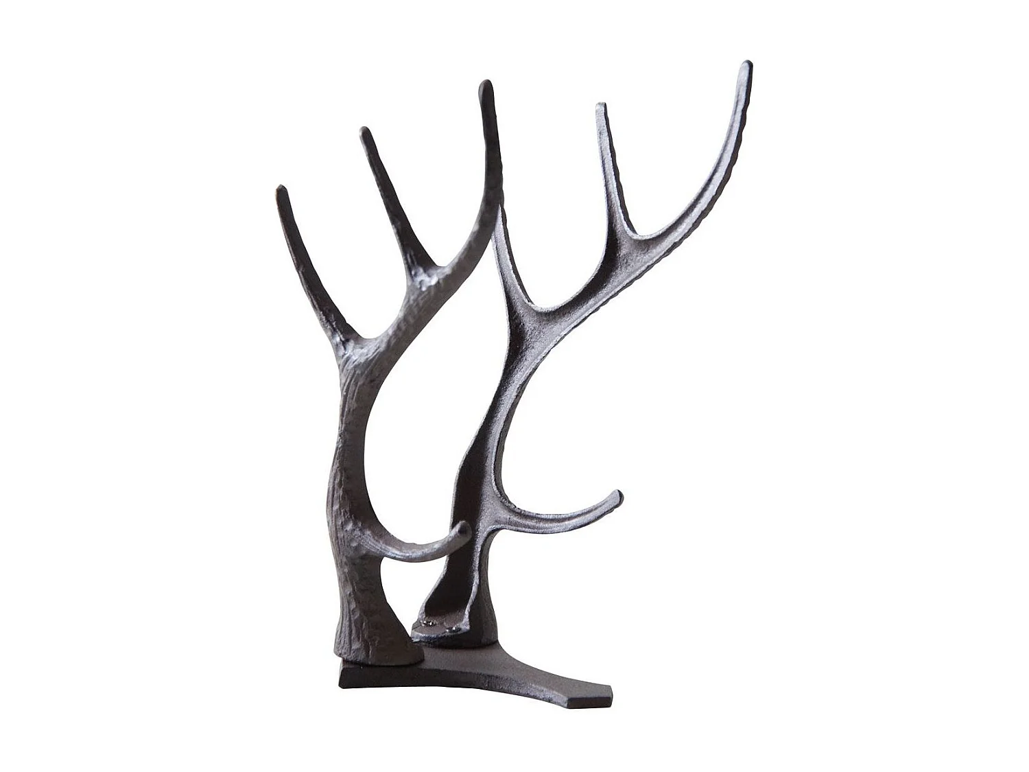 Porte-bouteilles cornes de cerf en fonte