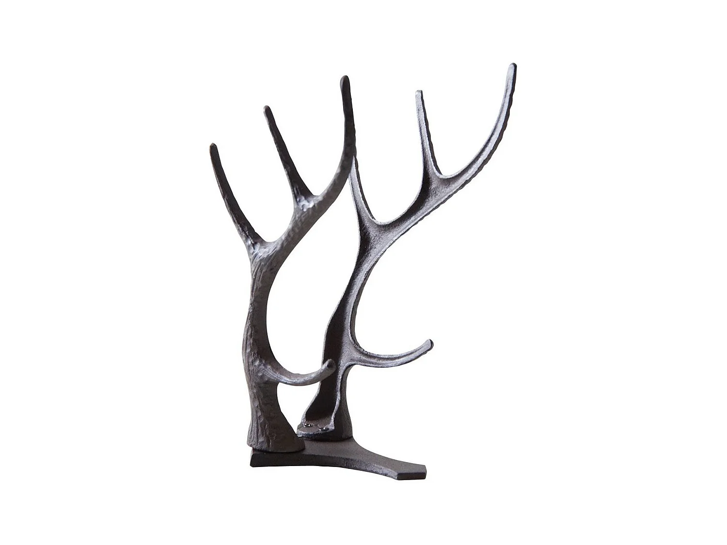 Porte-bouteilles cornes de cerf en fonte